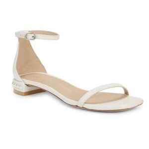 NWT STUART WEITZMAN
Nudistcurve Pearl-Embellished Leather Sandals SIZE 6